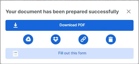 Panel de descargas