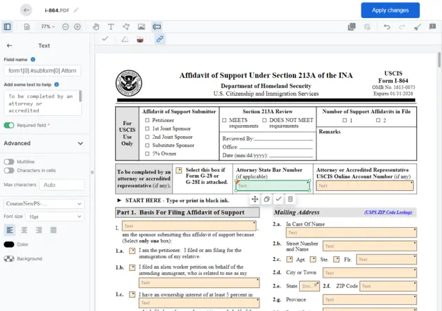 PDF Form Düzenleyicisini Biçimlendir