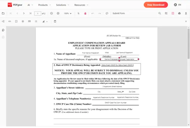 PDFGear PDF Düzenleyici